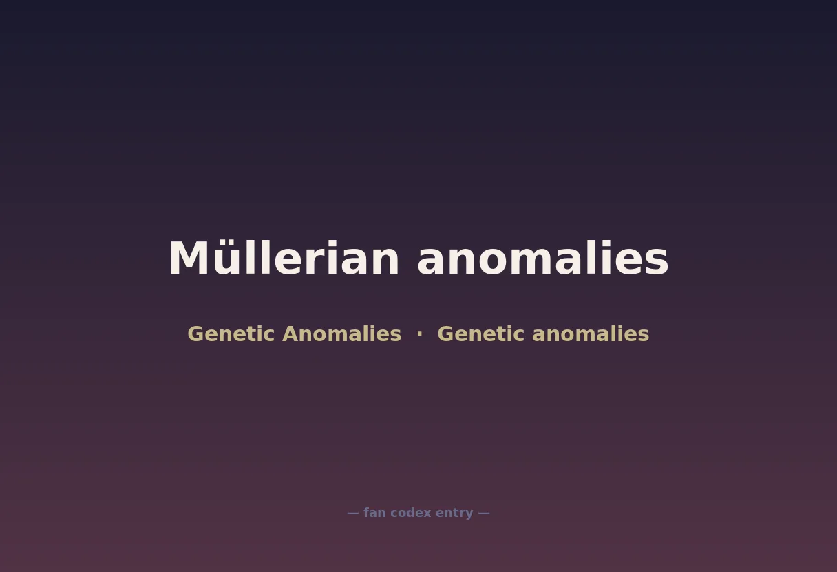 Müllerian anomalies