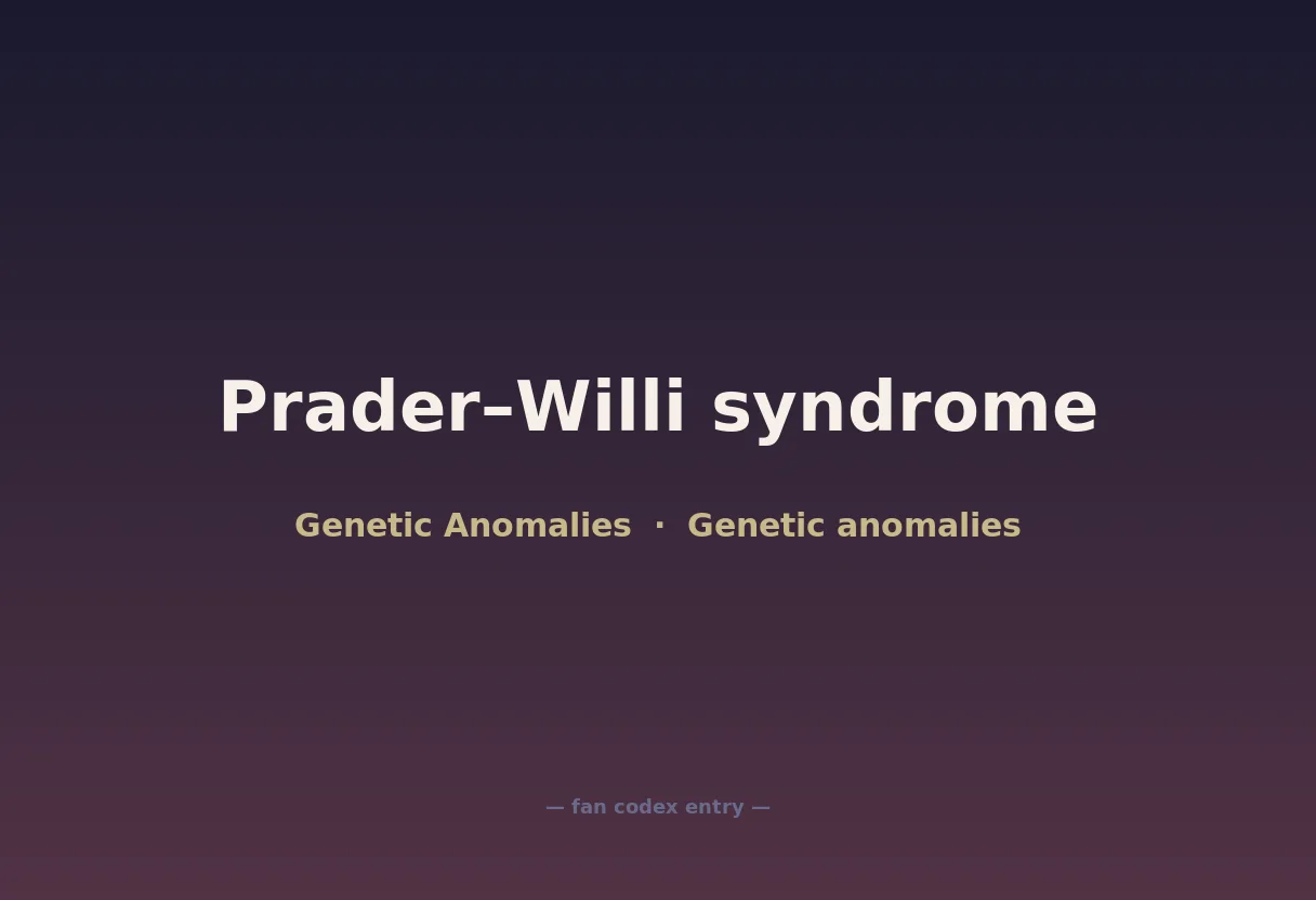 Prader–Willi syndrome